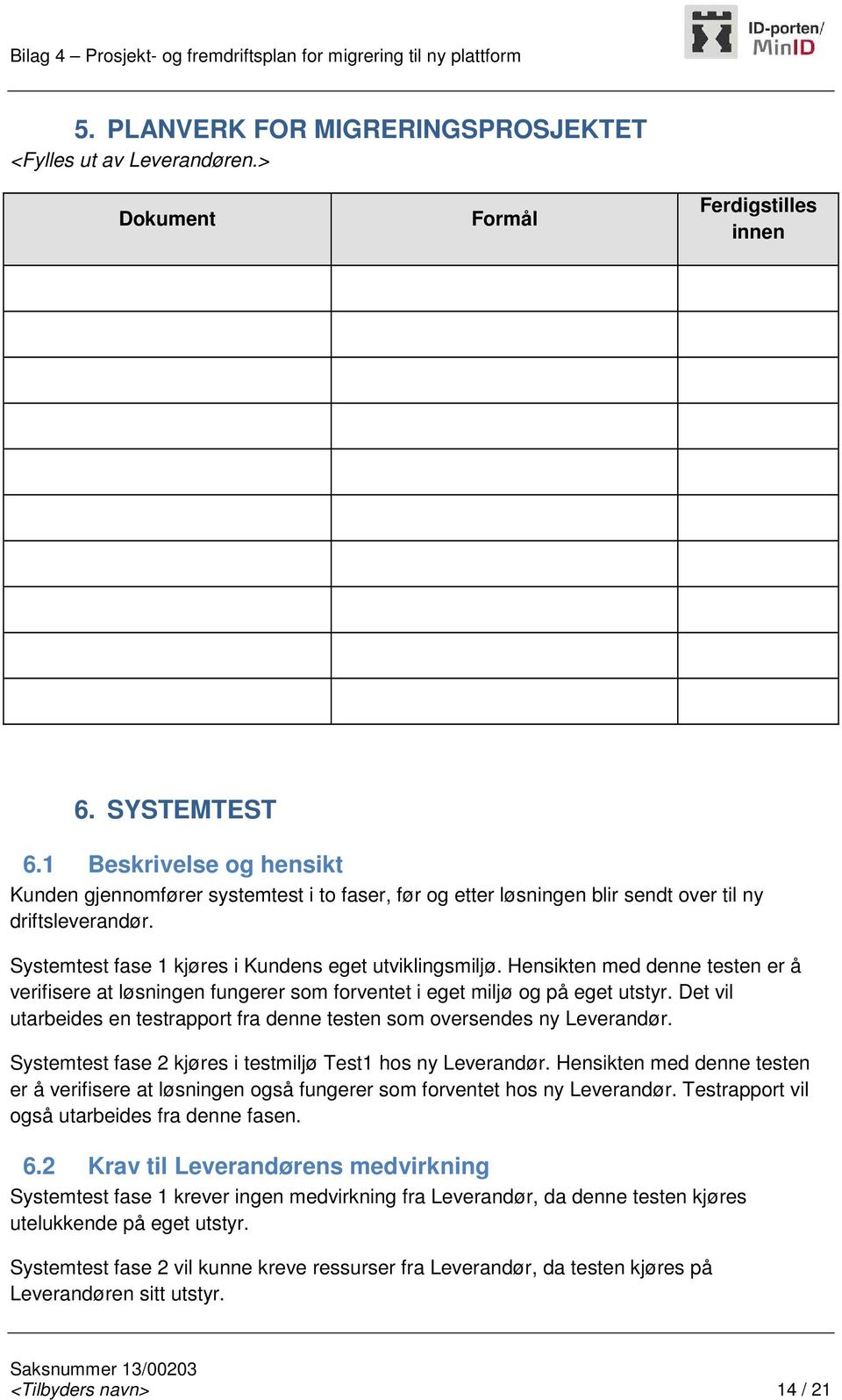 Hensikten med denne testen er å verifisere at løsningen fungerer som forventet i eget miljø og på eget utstyr. Det vil utarbeides en testrapport fra denne testen som oversendes ny.