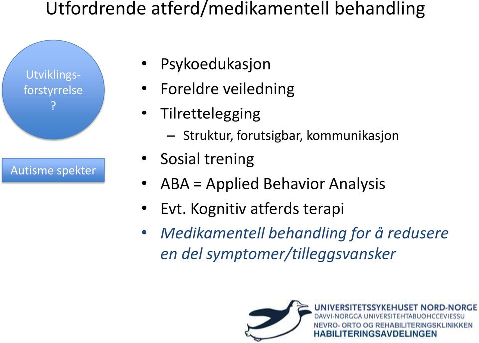 trening ABA = Applied Behavior Analysis Evt.