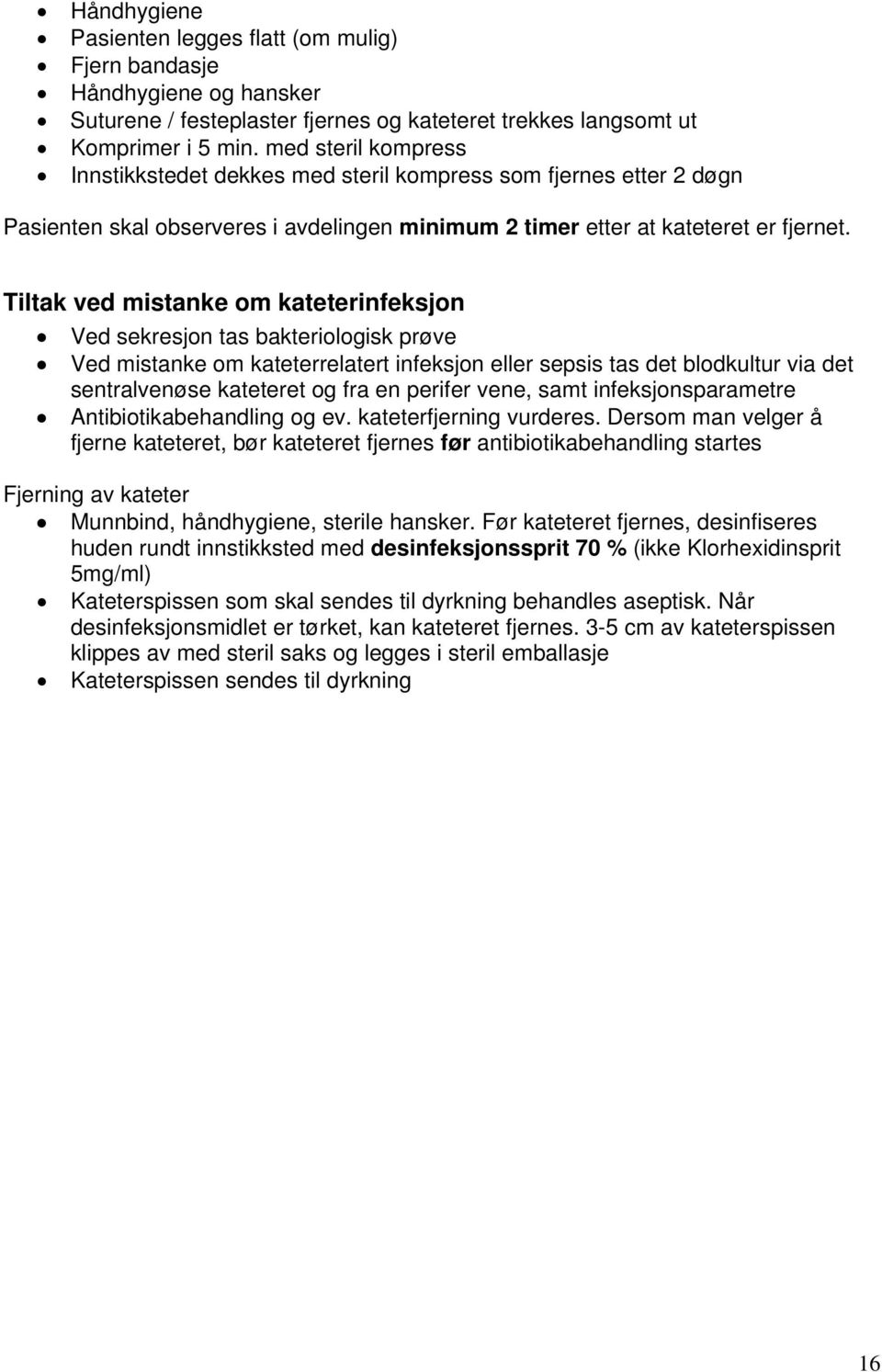 Sentrale venekatetre Håndtering og stell - PDF Gratis nedlasting