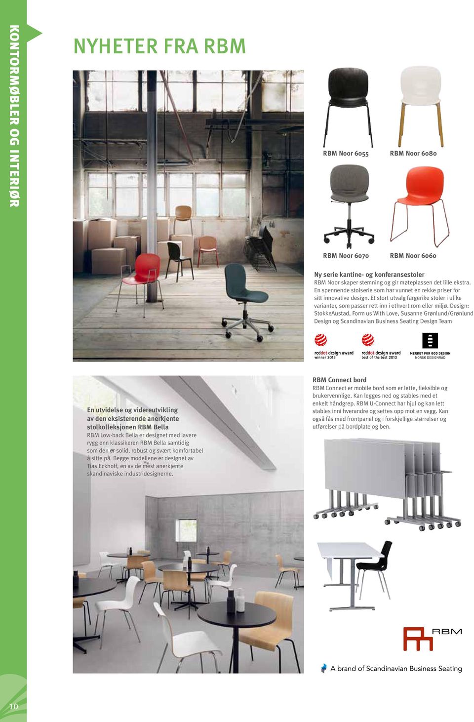 Design: StokkeAustad, Form us With Love, Susanne Grønlund/Grønlund Design og Scandinavian Business Seating Design Team En utvidelse og videreutvikling av den eksisterende anerkjente stolkolleksjonen