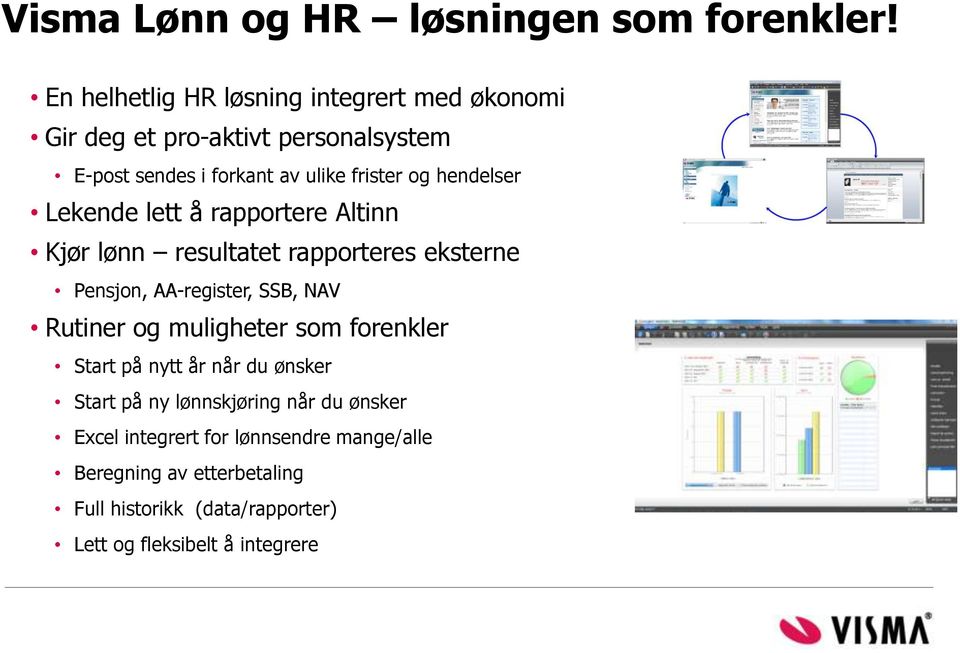 hendelser Lekende lett å rapportere Altinn Kjør lønn resultatet rapporteres eksterne Pensjon, AA-register, SSB, NAV Rutiner og