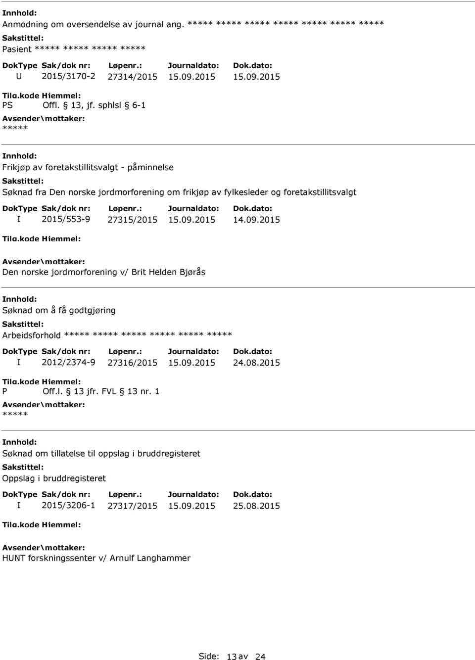 norske jordmorforening om frikjøp av fylkesleder og foretakstillitsvalgt 2015/553-9 27315/2015 14.09.