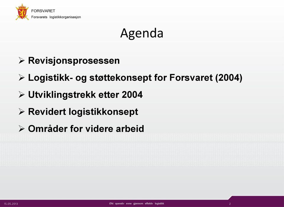 Utviklingstrekk etter 2004 Revidert