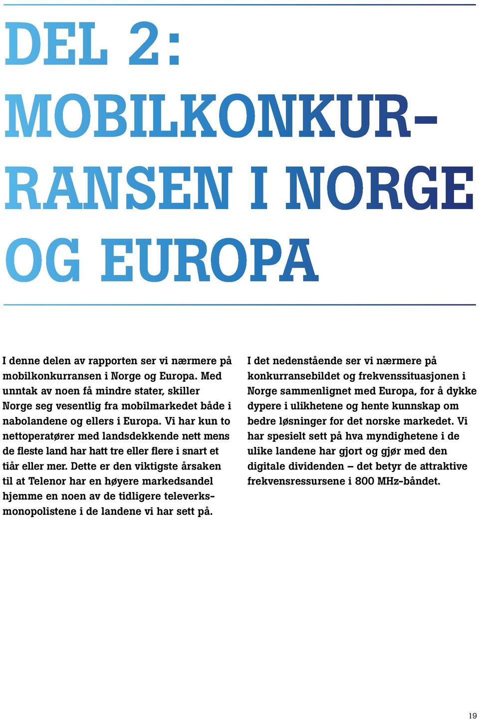 Det norske og europeiske mobilmarkedet nordmenns mobilhverdag ...