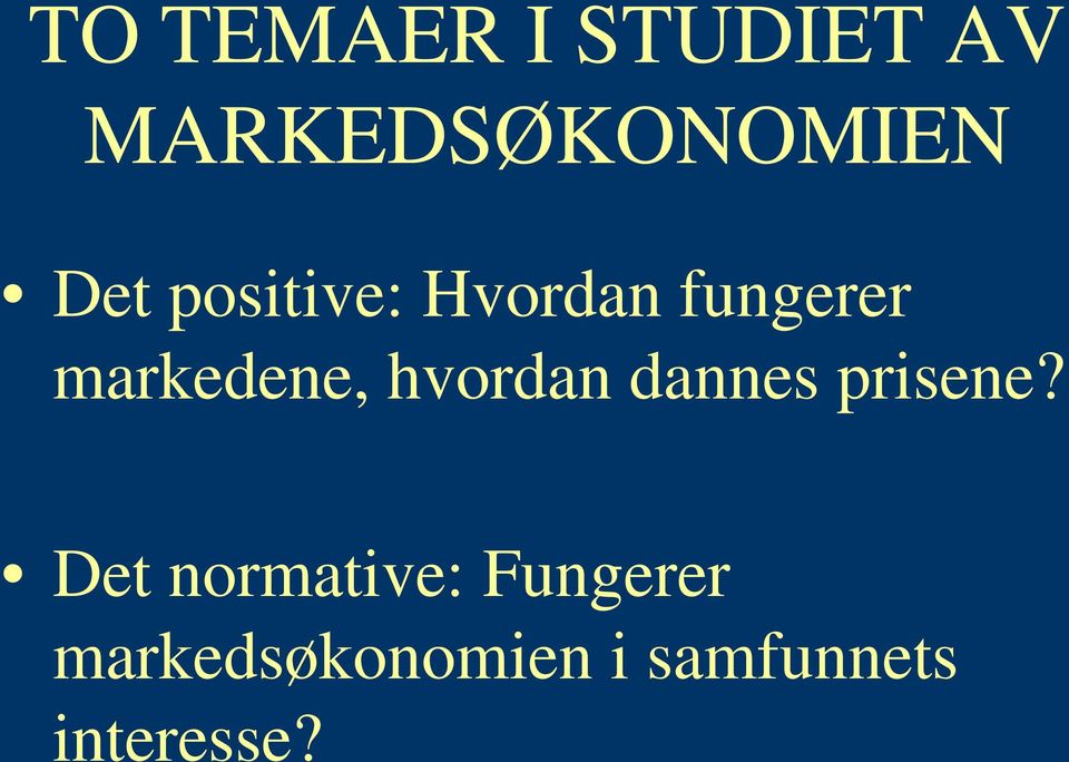 hvordan dannes prisene?