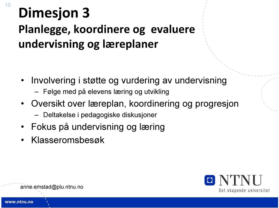 læring og utvikling Oversikt over læreplan, koordinering og progresjon