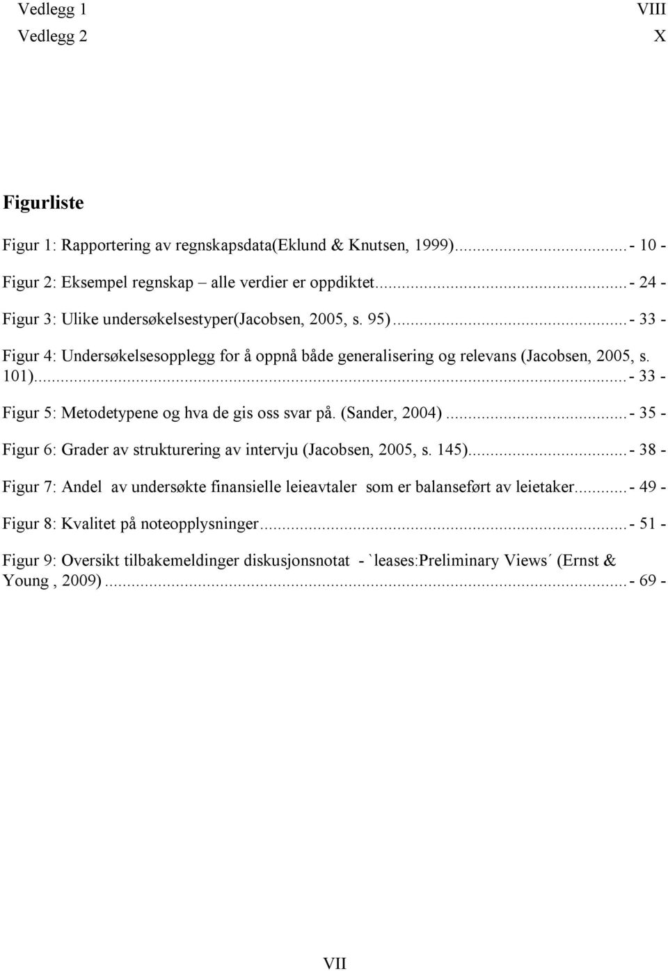 .. - 33 - Figur 5: Metodetypene og hva de gis oss svar på. (Sander, 2004)... - 35 - Figur 6: Grader av strukturering av intervju (Jacobsen, 2005, s. 145).