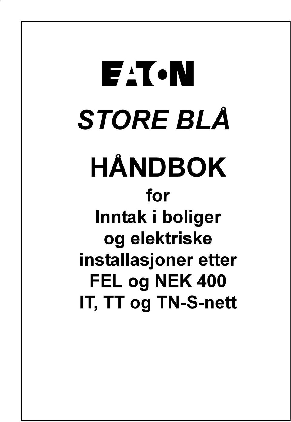 elektriske installasjoner