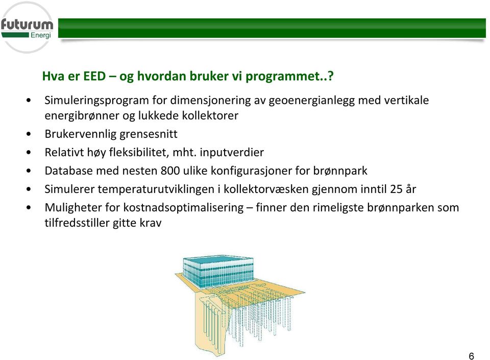 Brukervennlig grensesnitt Relativt høy fleksibilitet, mht.