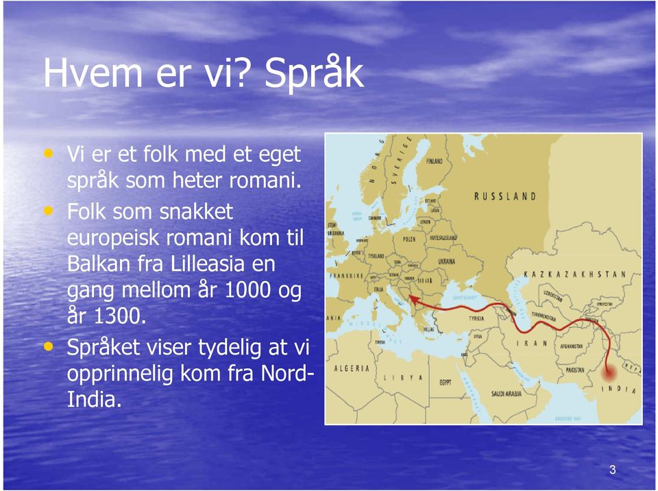 Folk som snakket europeisk romani kom til Balkan fra