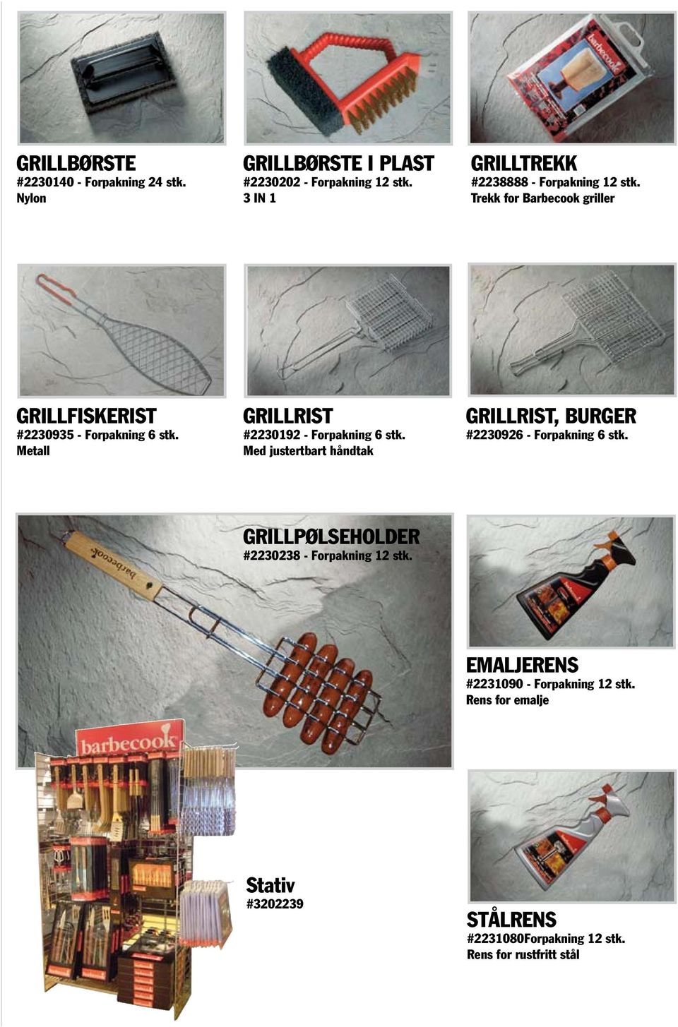 Trekk for Barbecook griller GRILLFISKERIST #2230935 - Metall GRILLRIST #2230192 - Med justertbart håndtak