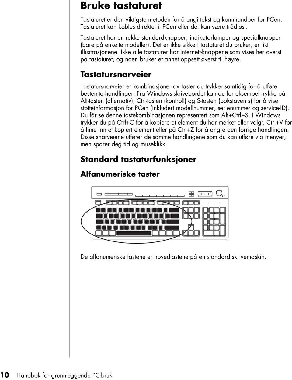 Ikke alle tastaturer har Internett-knappene som vises her øverst på tastaturet, og noen bruker et annet oppsett øverst til høyre.