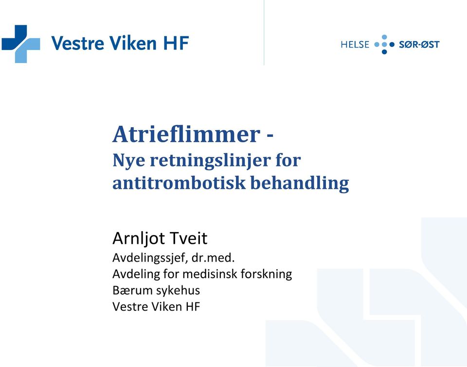 Avdelingssjef, dr.med.