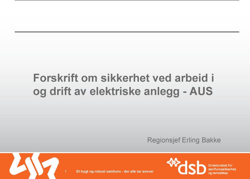 elektriske anlegg - AUS