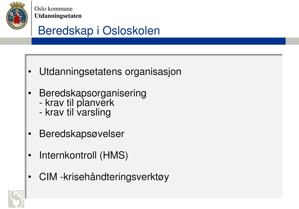 planverk - krav til varsling