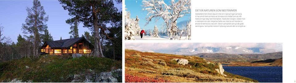 Hytta bringer deg nærmere fjellet, havet eller skogen, steder hvor vi realiserer oss selv.