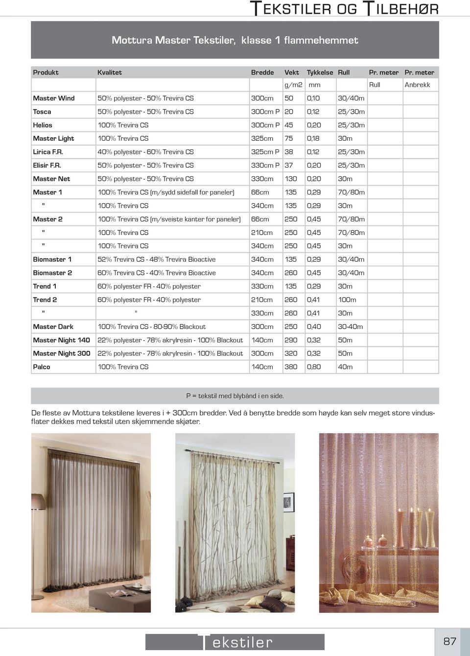 Tekstiler og tilbehør til gardiner - PDF Gratis nedlasting