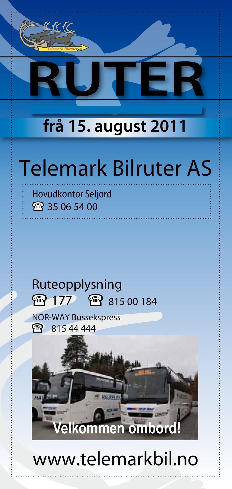 Seljord 35 06 54 00 Ruteopplysning 177 815