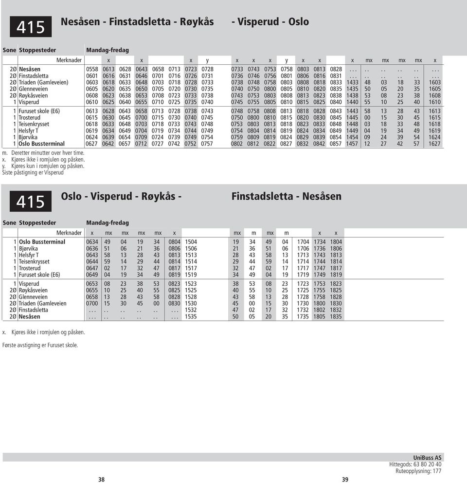 ............. 2Ø Triaden (Gamleveien) 0603 0618 0633 0648 0703 0718 0728 0733 0738 0748 0758 0803 0808 0818 0833 1433 48 03 18 33 1603 2Ø Glenneveien 0605 0620 0635 0650 0705 0720 0730 0735 0740 0750