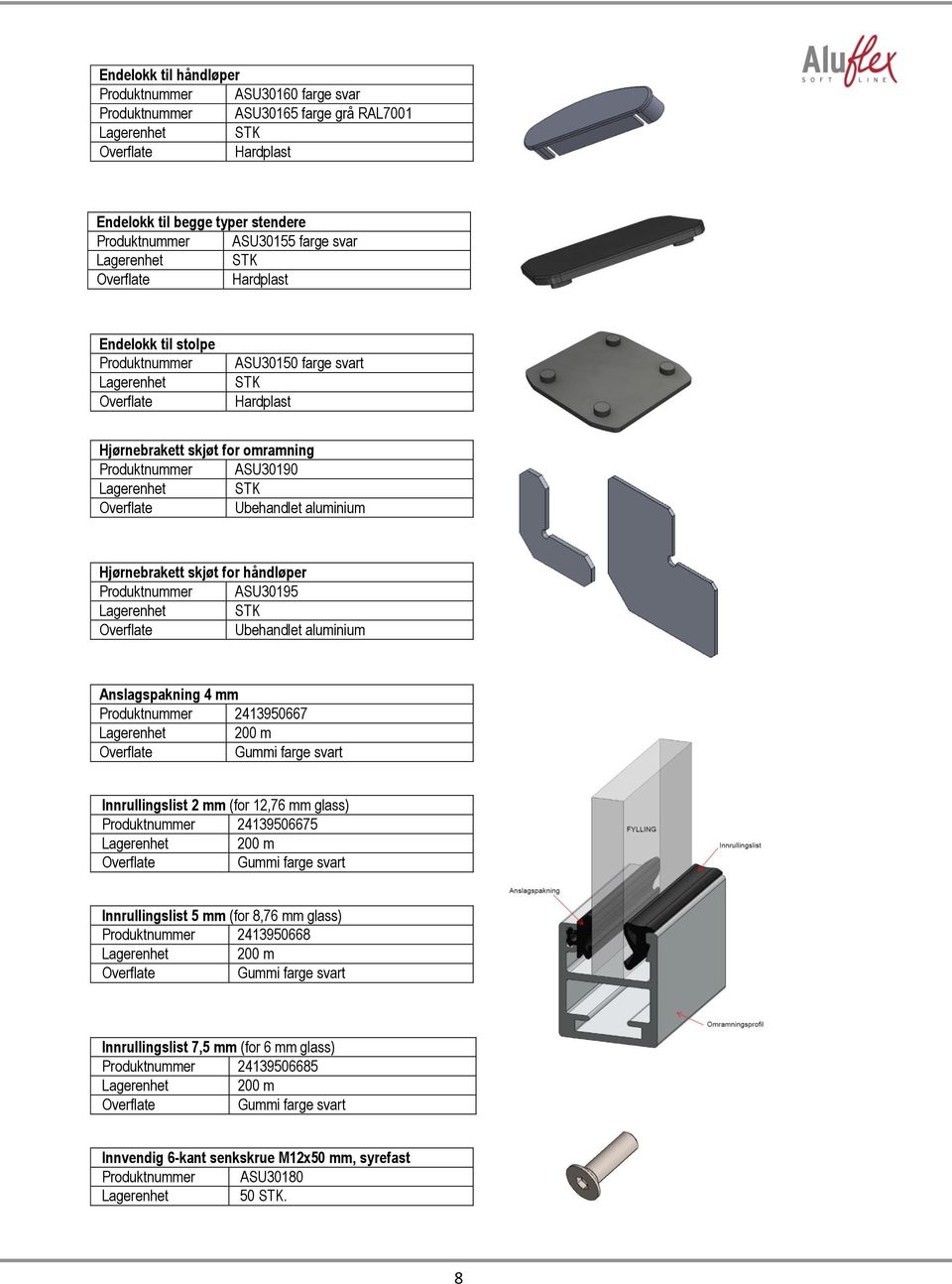 mm 2413950667 200 m Gummi farge svart Innrullingslist 2 mm (for 12,76 mm glass) 24139506675 200 m Gummi farge svart Innrullingslist 5 mm (for 8,76 mm glass)