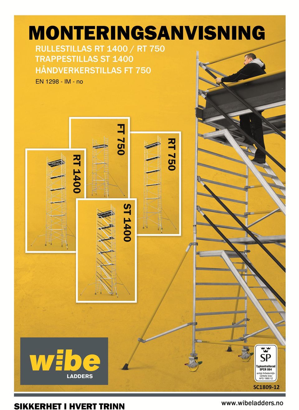 HÅNDVERKERSTILLAS FT 750 EN 1298 - IM -