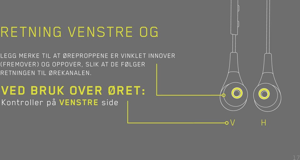 OPPOVER, SLIK AT DE FØLGER RETNINGEN TIL