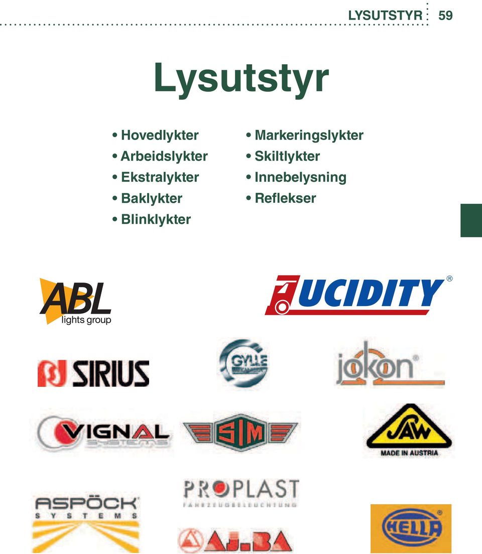 Ekstralykter Baklykter