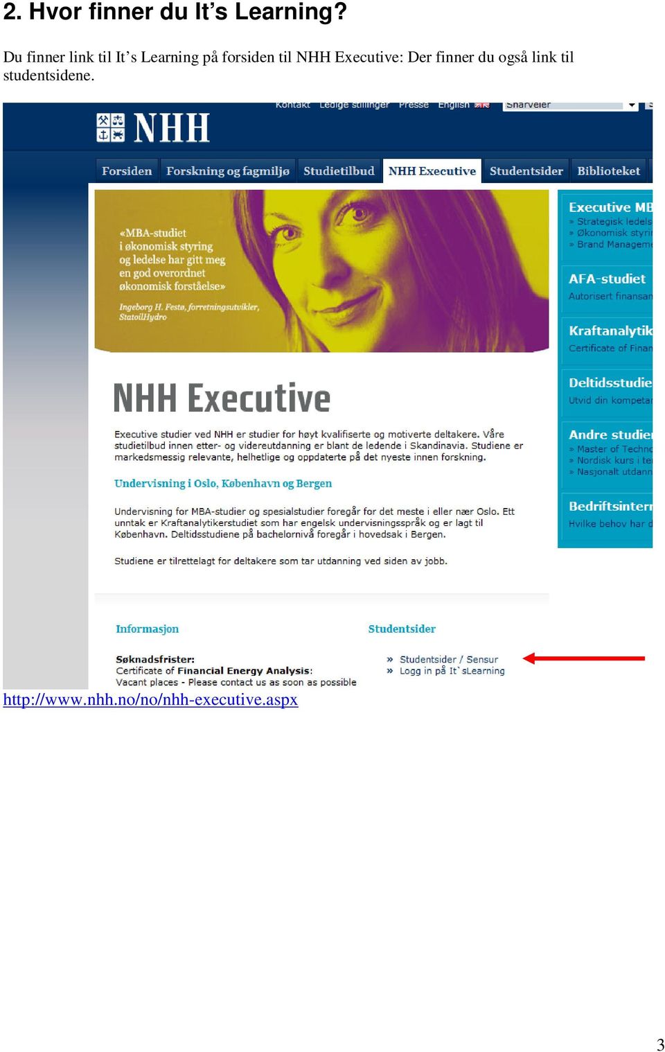 til NHH Executive: Der finner du også link