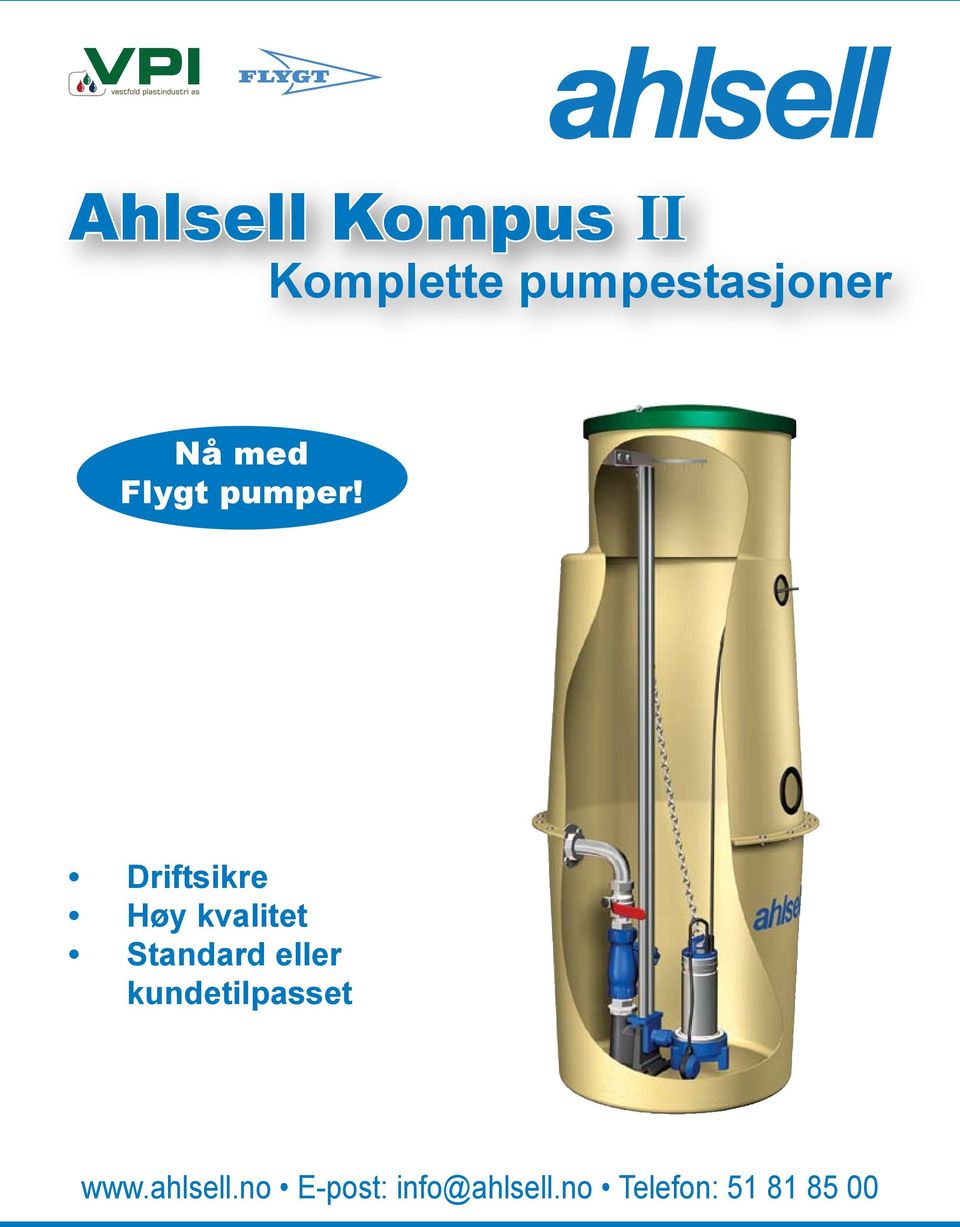 Driftsikre Høy kvalitet Standard eller