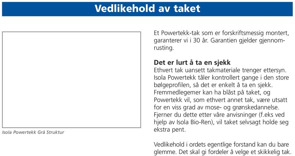 Isola Powertekk tåler kontrollert gange i den store bølgeprofilen, så det er enkelt å ta en sjekk.