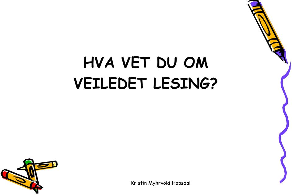 VEILEDET