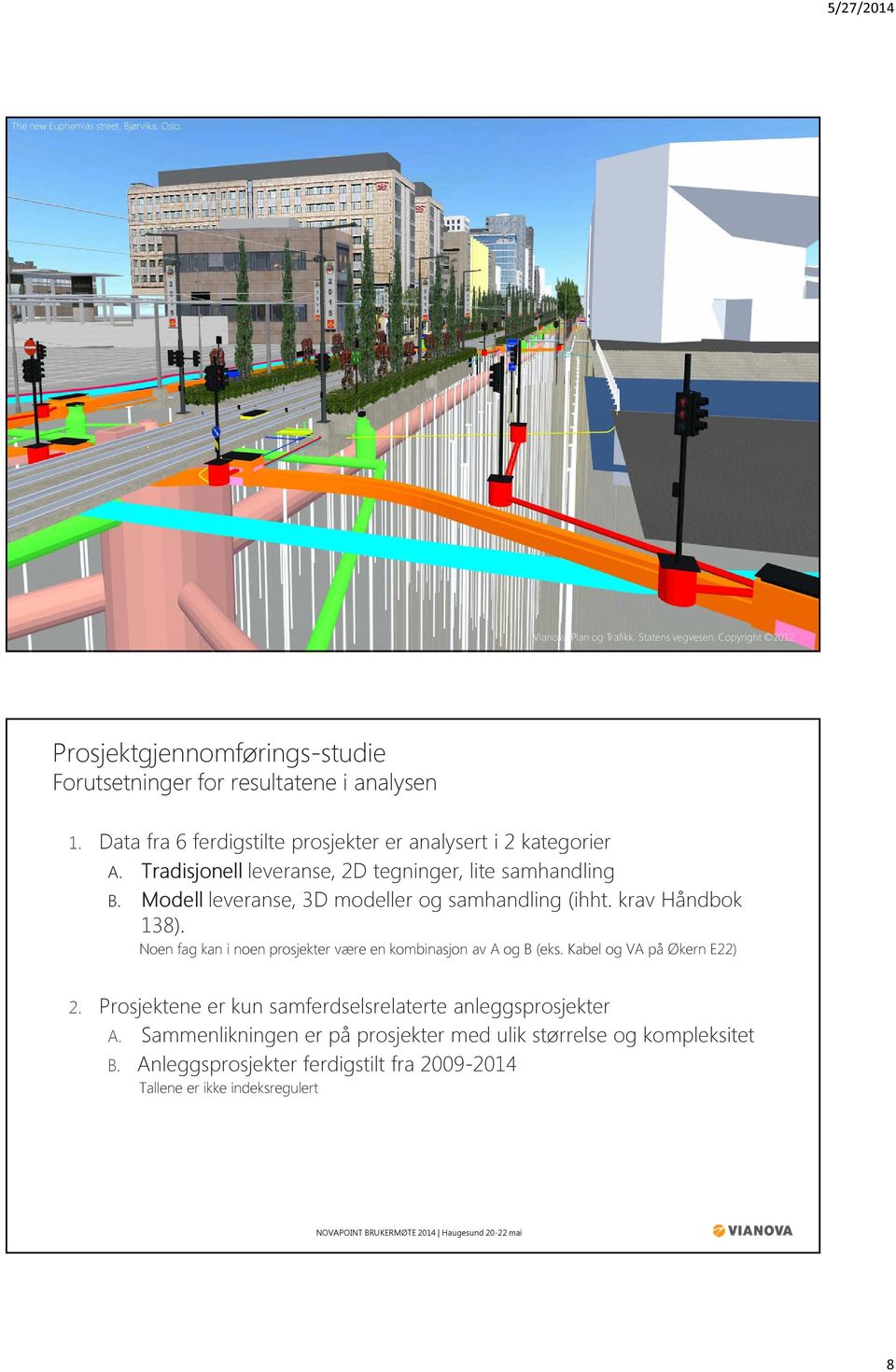 Tradisjonell leveranse, 2D tegninger, lite samhandling B. Modell leveranse, 3D modeller og samhandling (ihht. krav Håndbok 138).