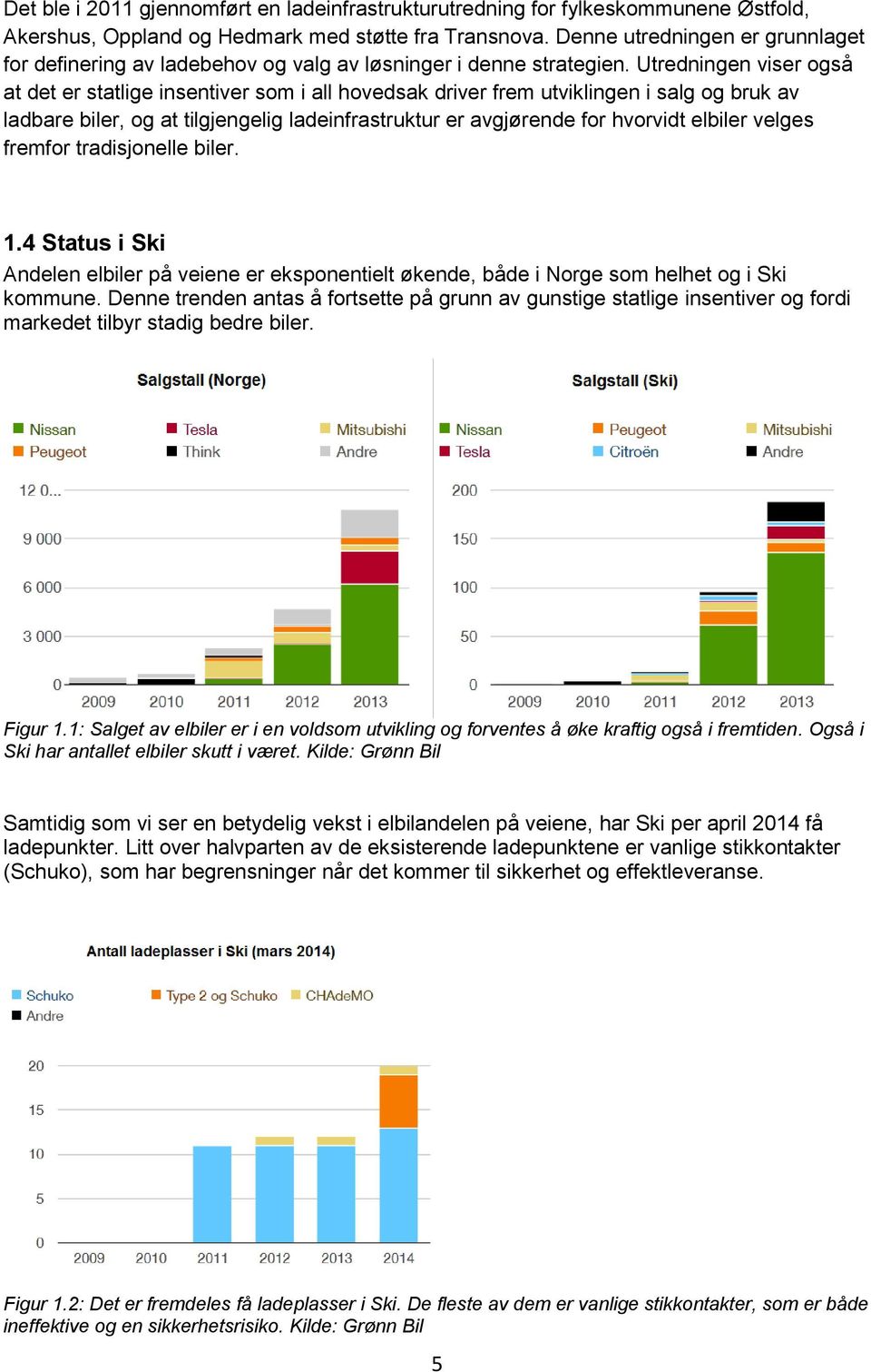 Utredningen viser også at det er statlige insentiver som i all hovedsak driver frem utviklingen i salg og bruk av ladbare biler, og at tilgjengelig ladeinfrastruktur er avgjørende for hvorvidt