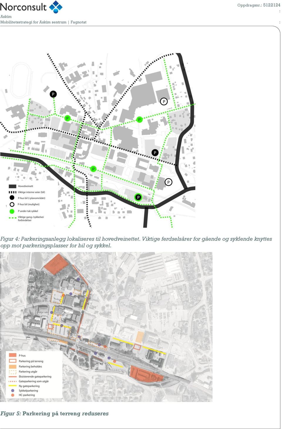 Parkeringsanlegg lokaliseres til hovedveinettet.