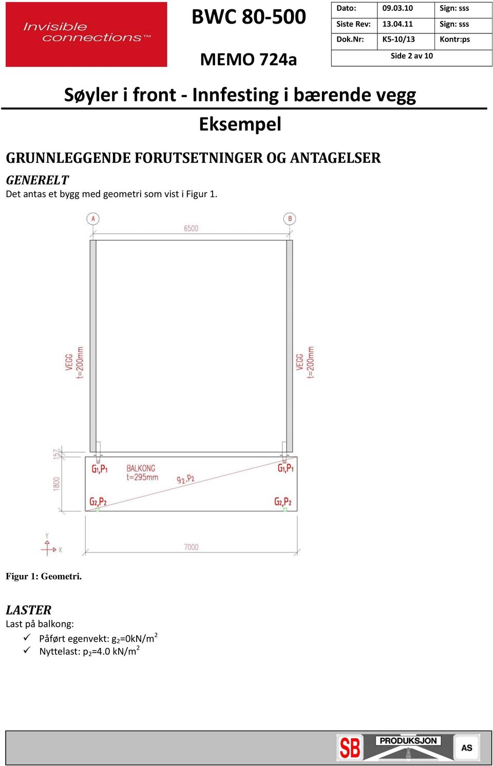 som vist i Figur 1. Figur 1: Geometri.