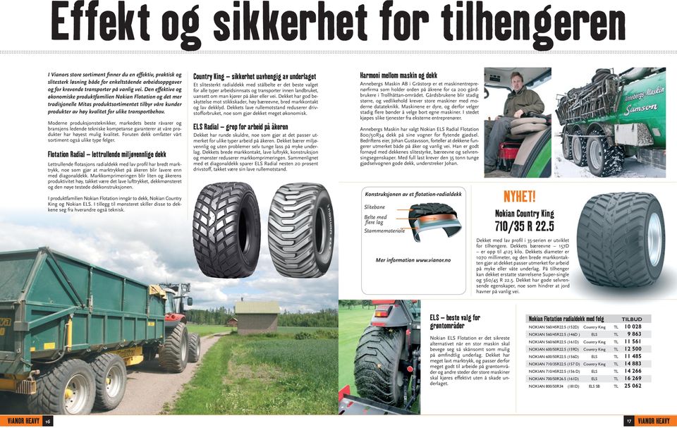 VIANOR HEAVY. Full range tyre magazine. Member of Nokian Tyres - PDF Gratis  nedlasting