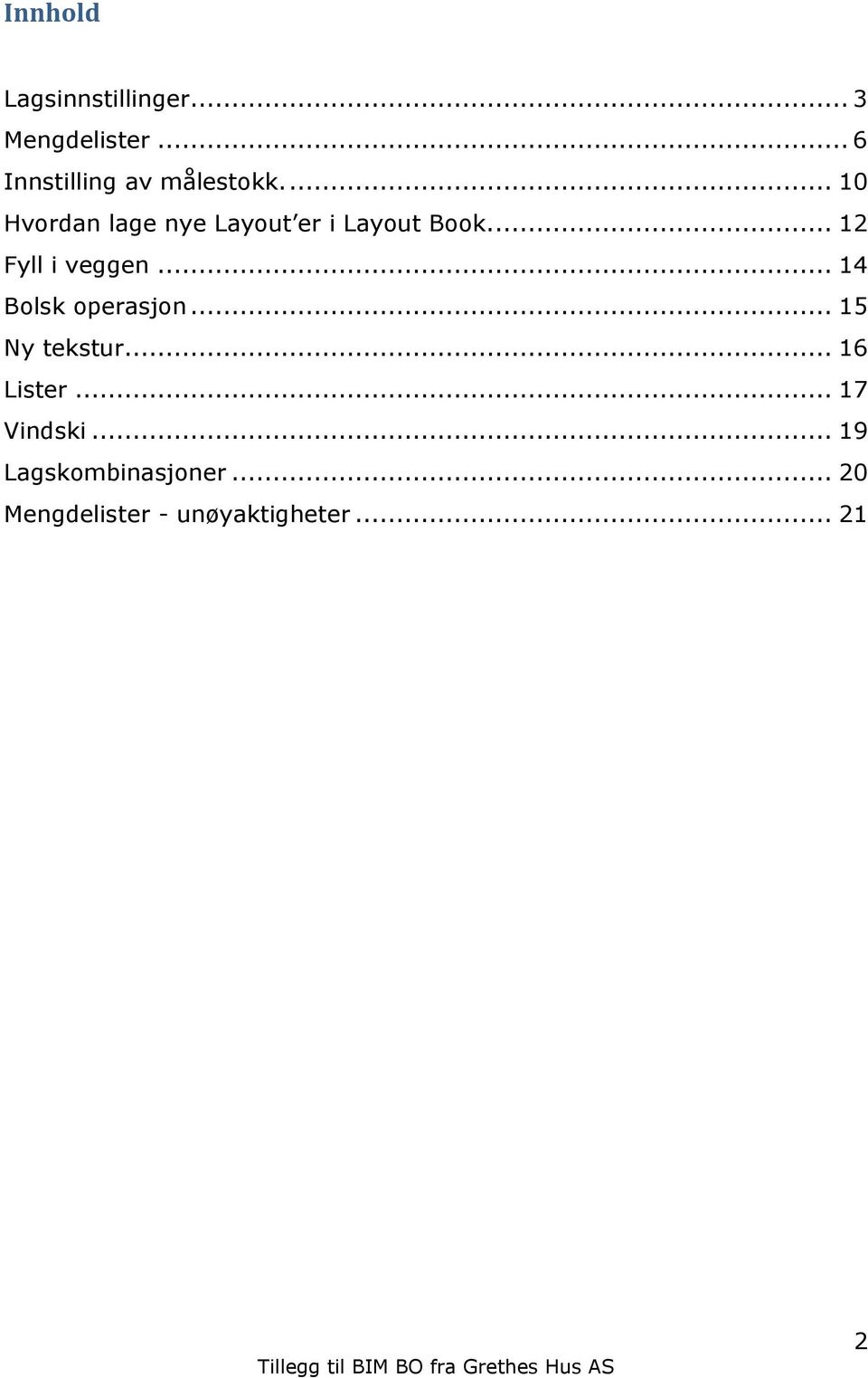 ... 10 Hvordan lage nye Layout er i Layout Book.... 12 Fyll i veggen.