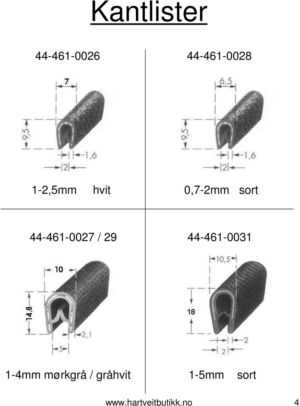 44-461-0027 / 29 44-461-0031 1-4mm