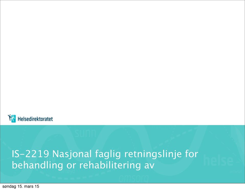 retningslinje for