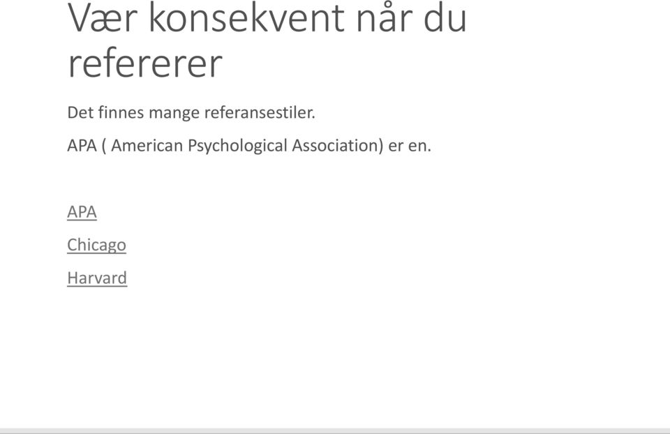 APA ( American Psychological