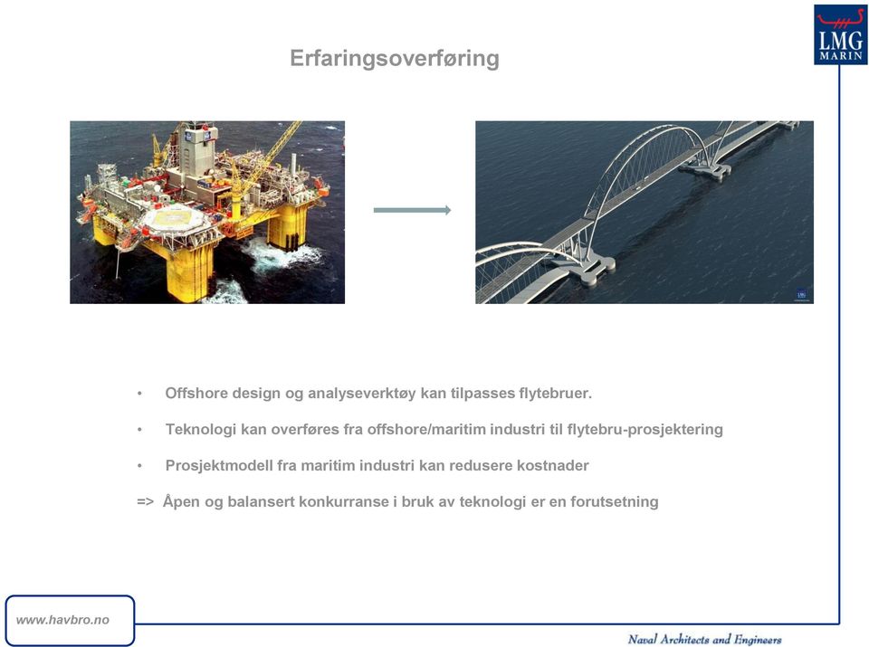 Teknologi kan overføres fra offshore/maritim industri til