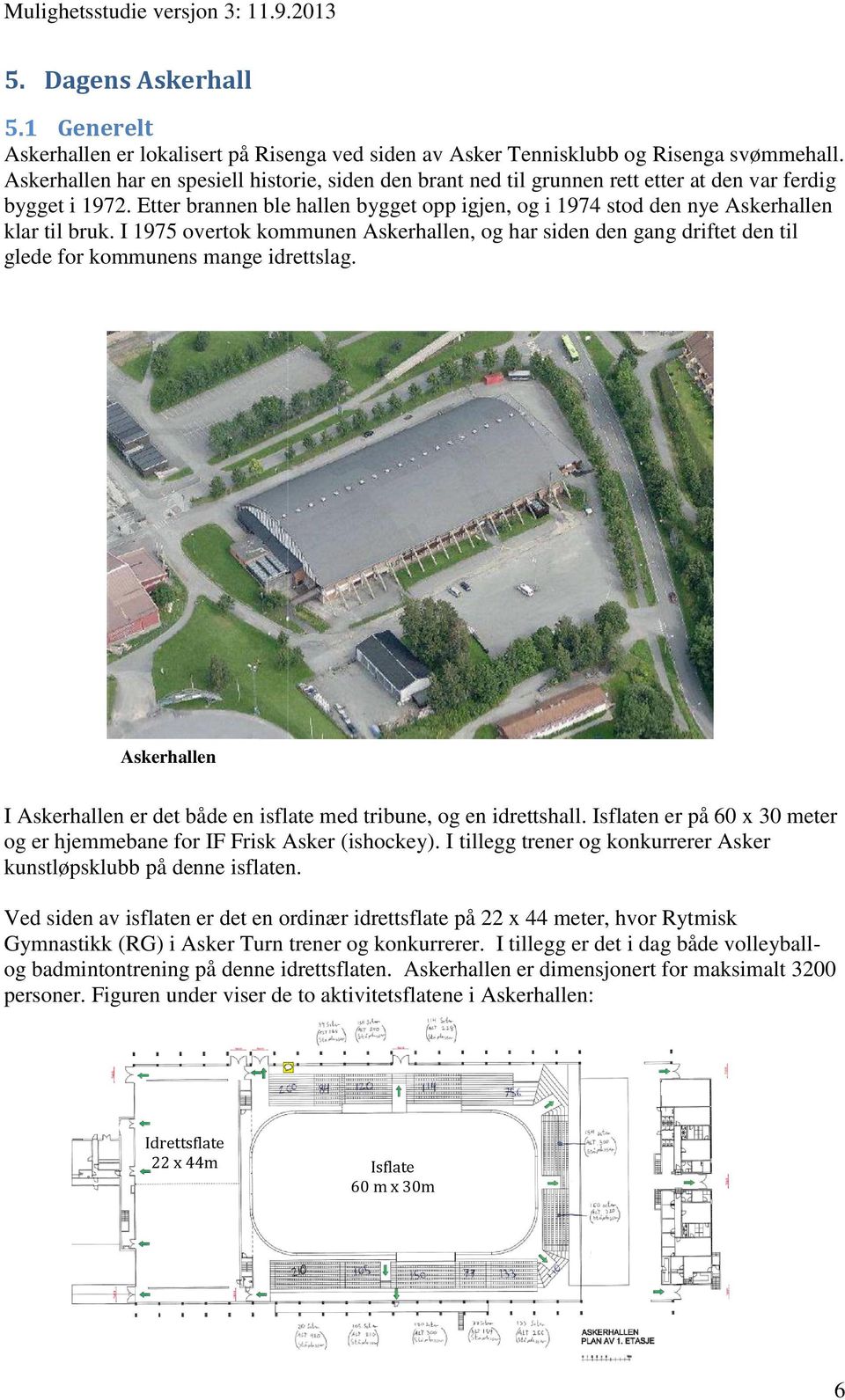 Etter brannen ble hallen bygget opp igjen, og i 1974 stod den nye Askerhallen klar til bruk.