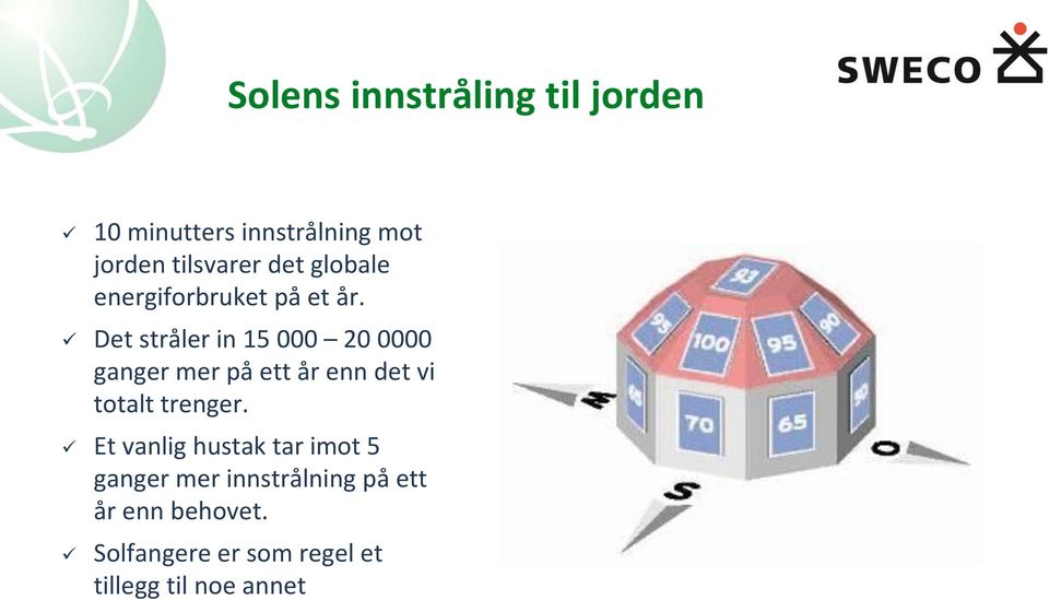 Det stråler in 15 000 20 0000 ganger mer på ett år enn det vi totalt trenger.