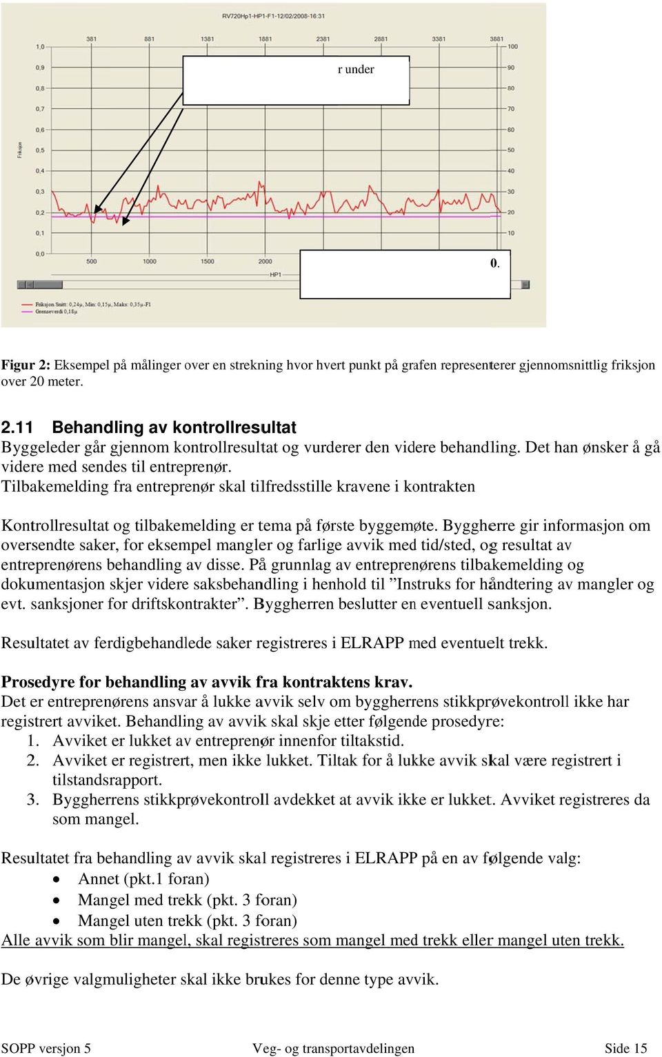 Det han ønsker å gå videre med sendes til entreprenør. Tilbakemelding fra entreprenør skal tilfredsstille kravene i kontrakten Kontrollresultat og tilbakemelding er tema på første byggemøte.