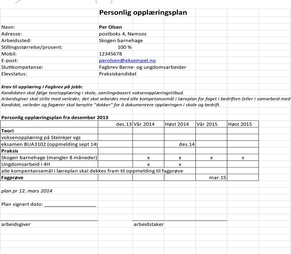 voksenopplæringstilbud.