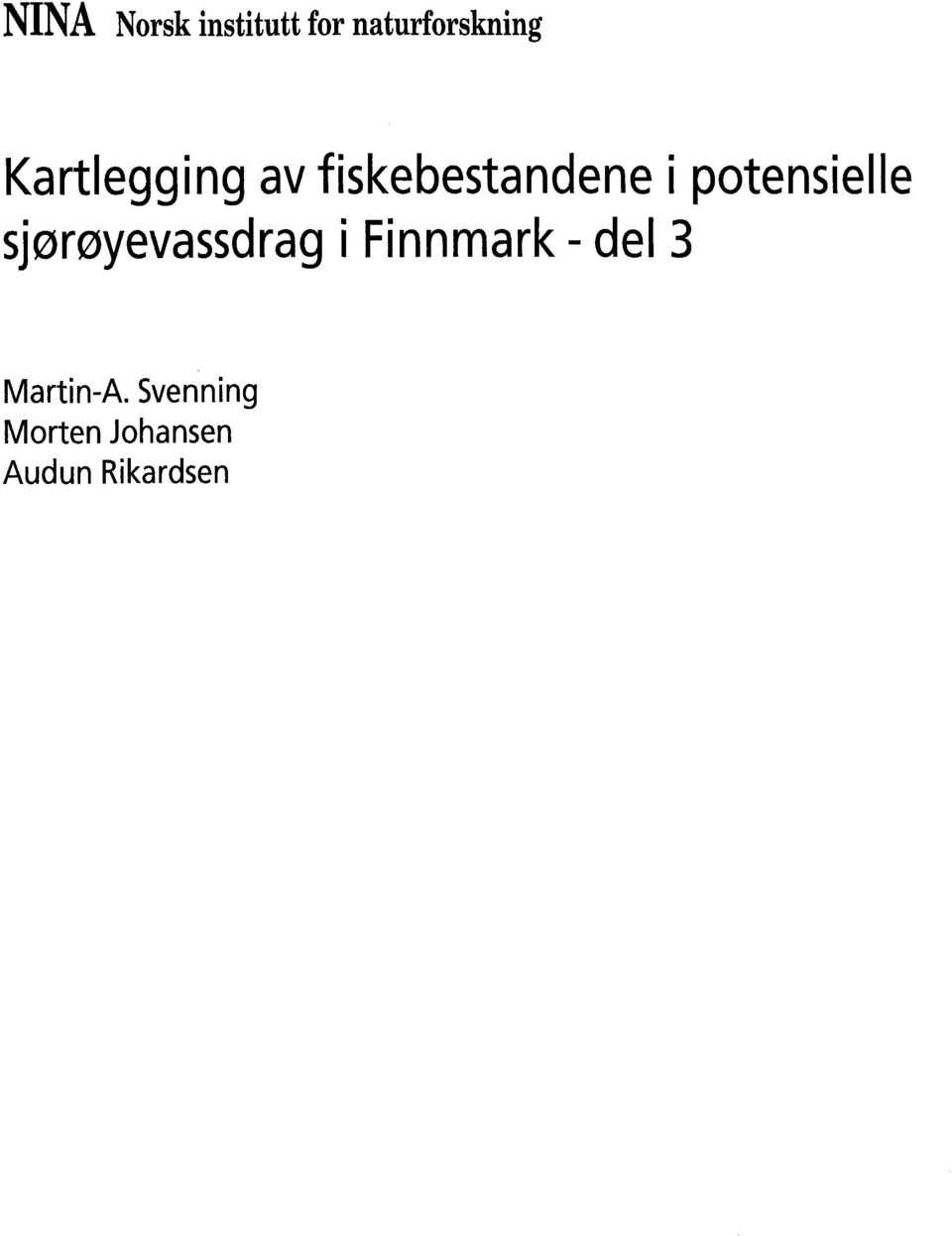 potensielle sjørøyevassdrag i Finnmark -
