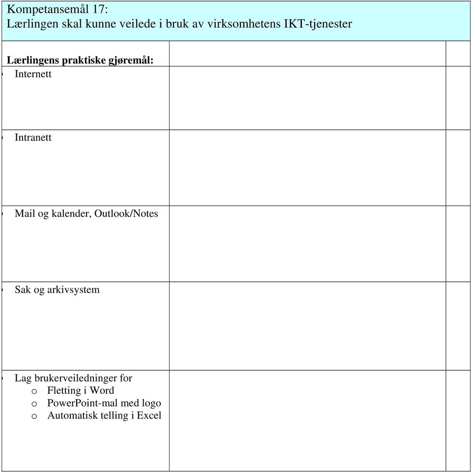 kalender, Outlook/Notes Sak og arkivsystem Lag