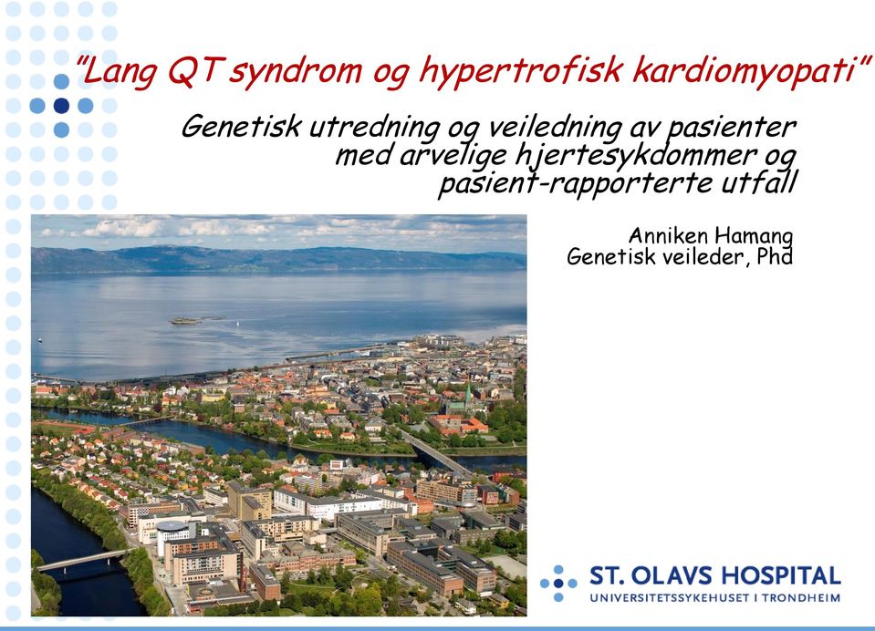 Lang QT syndrom og hypertrofisk kardiomyopati - PDF Gratis nedlasting