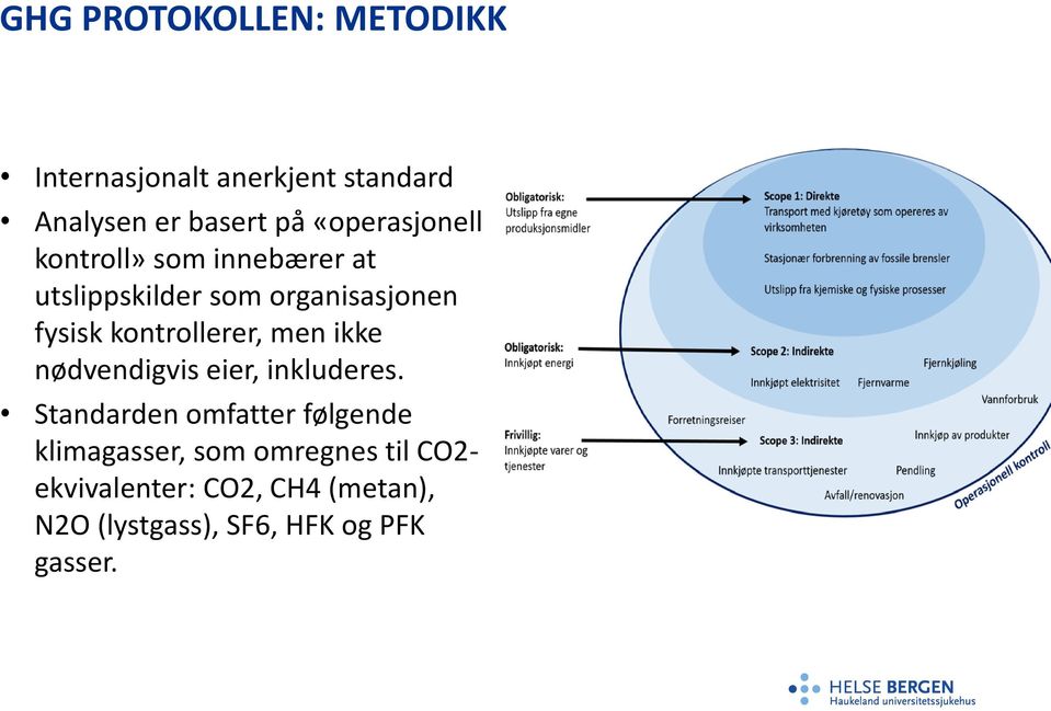 kontrollerer, men ikke nødvendigvis eier, inkluderes.