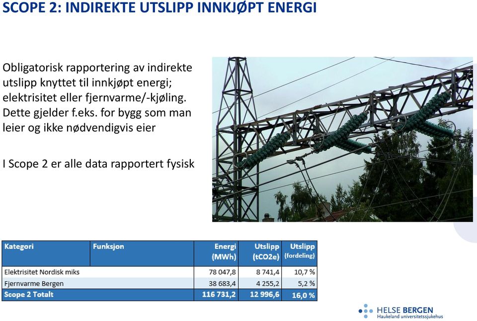 elektrisitet eller fjernvarme/-kjøling. Dette gjelder f.eks.